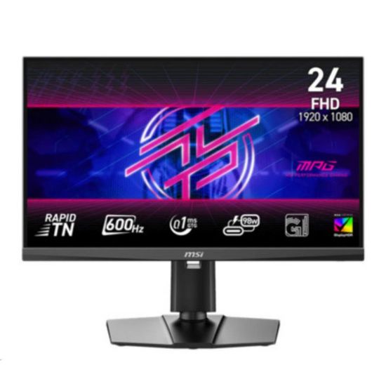 Obrázek MSI LCD MPG 242R X60N, 24, 1" FHD, 600 Hz, 0, 1 ms, USB, DP, HDMI, VESA, Audio, Black