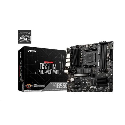 Obrázek MSI MB Sc AM4 B550M PRO- VDH WIFI, AMD B550, 4xDDR4, VGA, mATX