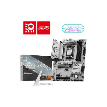 Obrázek MSI MB Sc AM5 B850 GAMING PLUS WIFI6E, AMD B850, 4xDDR5, 1xDP, WiFi, ATX