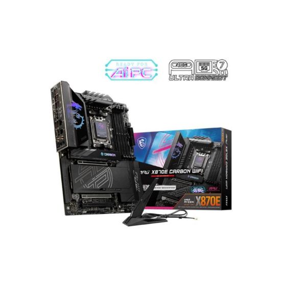 Obrázek MSI MB Sc AM5 MPG X870E CARBON WIFI, AMD X870, 4xDDR5, 1xHDMI, 2xUSB4, WI- FI