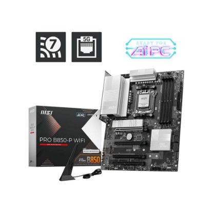 Obrázek MSI MB Sc AM5 PRO B850- P WIFI, AMD B850, 4xDDR5, 1xHDMI, WiFi, ATX