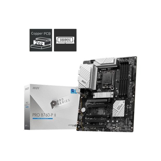 Obrázek MSI MB Sc LGA1700 PRO B760- P II, Intel B760, 4xDDR5, 1xDP, 1xHDMI