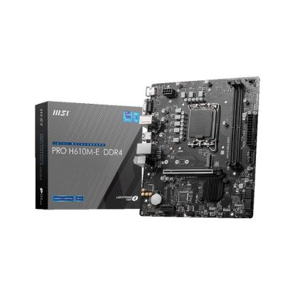 Obrázek MSI MB Sc LGA1700 PRO H610M- E DDR4, Intel H610, 2xDDR4, 1xHDMI, 1xVGA, mATX