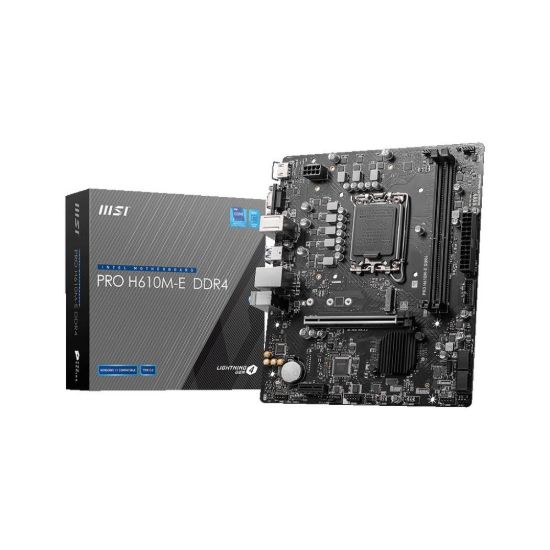 Obrázek MSI MB Sc LGA1700 PRO H610M- E DDR4, Intel H610, 2xDDR4, 1xHDMI, 1xVGA, mATX