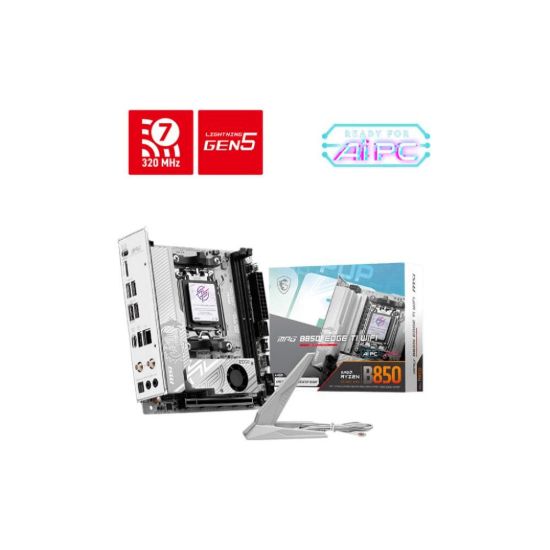 Obrázek MSI MB Sc MPG B850I EDGE TI WIFI, AMD B850, 2xDDR5, 1xHDMI, WiFi, ATX