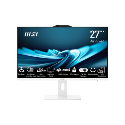 Obrázek MSI PC AiO PRO AP272P 14M- 606XEU, i5- 14400, 27" FHD, Anti- Glare, Non- touch, 8 GB, 512 GB SSD, N/ A, No OS, White
