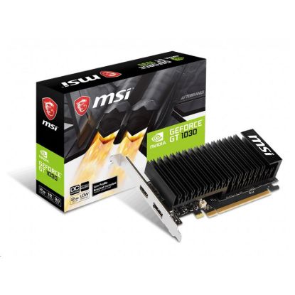 Obrázek MSI VGA NVIDIA GeForce GT 1030 2GHD4 LP OC, GT 1030, 2 GB DDR4, 1xDP, 1xHDMI
