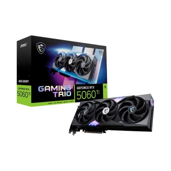 Obrázek MSI VGA NVIDIA GeForceRTX 5060 Ti 8G GAMING TRIO OC, RTX 5060 Ti, 8 GB GDDR7, 3xDP, 1xHDMI