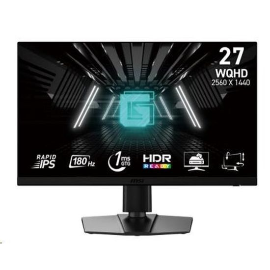 Obrázek MSI LCD G272QPF E2, 27", 2560 x 1440, Rapid IPS, 180 Hz, 1 ms, VESA 100 x 100, Black