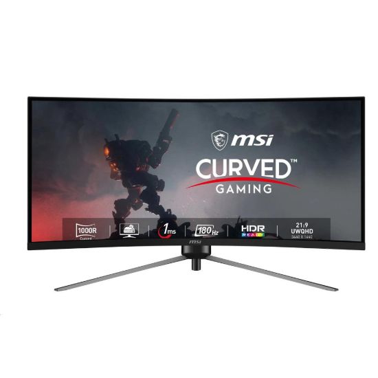 Obrázek MSI LCD MAG 345CQR, 34" 3440 x 1440, 180 Hz, 1 ms, VESA, DP, HDMI, Audio, Black