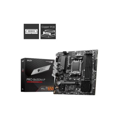 Obrázek MSI MB Sc AM5 PRO B650M- P, AMD B650, 4xDDR5, 1xDP, 1xHDMI, 1xVGA, mATX