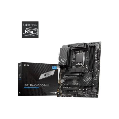 Obrázek MSI MB Sc LGA1700 PRO B760- P DDR4 II, Intel B760, 4xDDR4, 1xDP, 1xHDMI