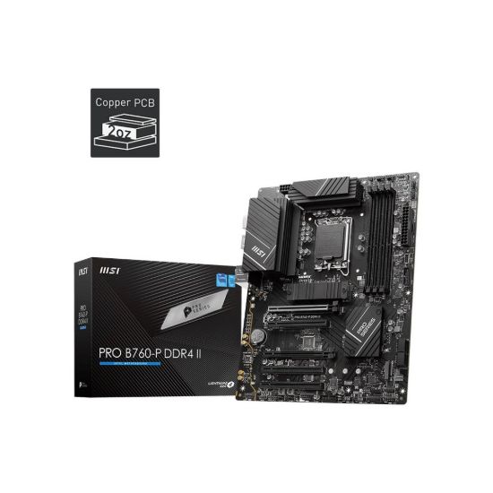 Obrázek MSI MB Sc LGA1700 PRO B760- P DDR4 II, Intel B760, 4xDDR4, 1xDP, 1xHDMI