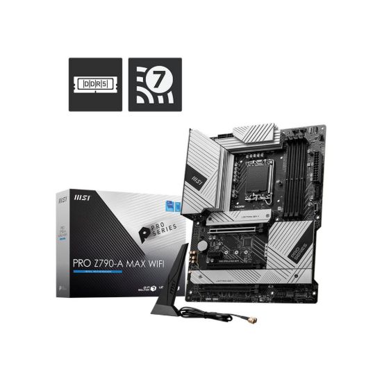 Obrázek MSI MB Sc LGA1700 PRO Z790- A MAX WIFI, Intel Z790, 4xDDR5, 1xDP, 1xHDMI, WI- FI
