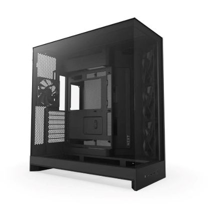 Obrázek NZXT skříň H9 Flow dvoukomorová ATX / 4 x 140mm fan / až 10xfan / perforovaný top / proskl. bočnice, front / černá