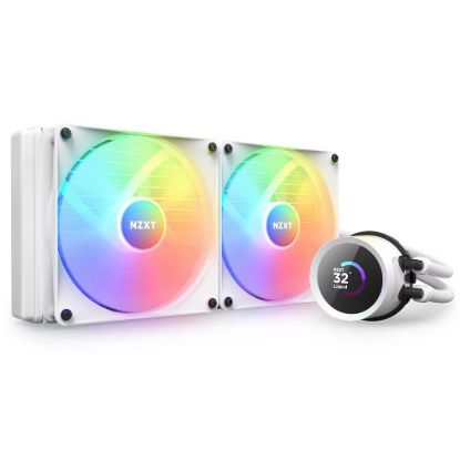 Obrázek NZXT vodní chladič Kraken 280 RGB / 2 x 140mm fan / LCD disp. / 6 let / LGA1851 / AM5