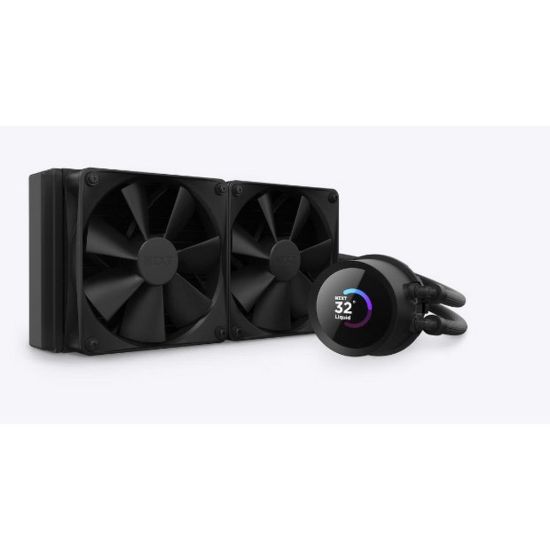 Obrázek NZXT vodní chladič Kraken 240 / 2 x 120mm fan / LCD disp. / 6 let / LGA1851 / AM5