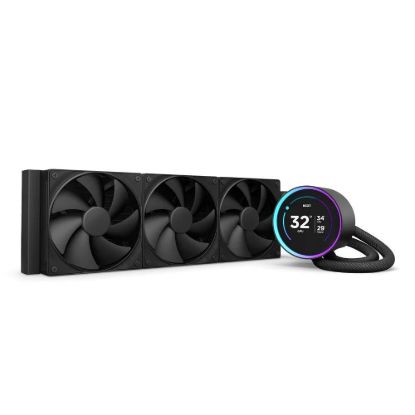 Obrázek NZXT vodní chladič Kraken 360 ELITE / 3 x 120mm fan / 4- pin PWM / LCD disp. / 6 let