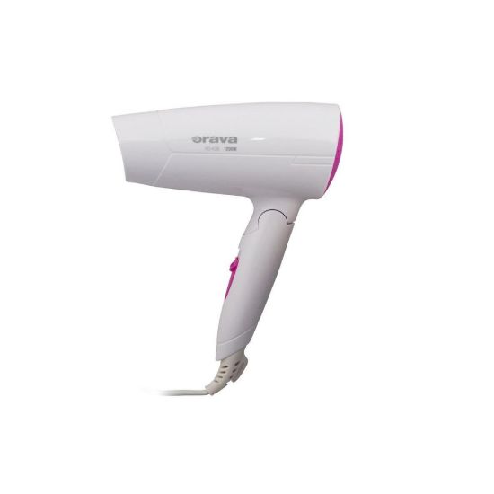 Obrázek Orava HD- 406 cestovní fén, 1200 W, sklopná rukojeť, 79 dB, bílá