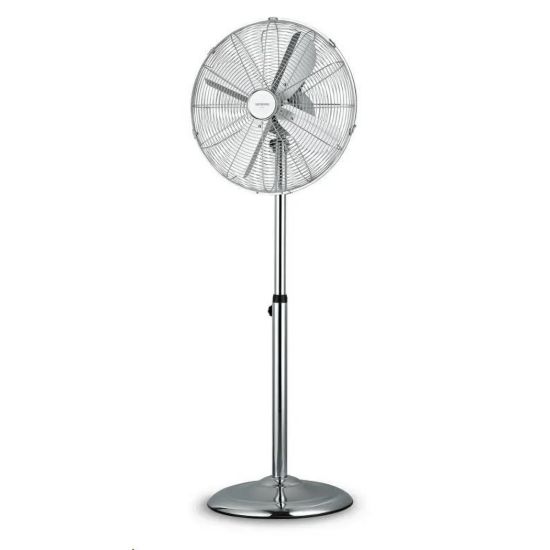 Obrázek Orava SF- 200 X stojanový kovový ventilátor, 3 stupně rychlosti, automatické otáčení, stříbrná