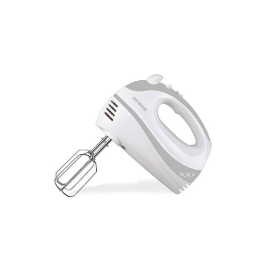 Obrázek Orava SL- 110 ruční šlehač, 300 W, 75 dB, 5 rychlostí, pulzní spínač, šedá / bílá