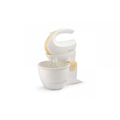 Obrázek Orava SL- 200 C ruční šlehač s nádobou, 300 W, 85 dB, 5 rychlostí, mísa 2.5 l, pulzní spínač, bílá