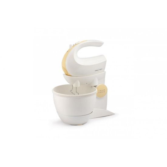 Obrázek Orava SL- 200 C ruční šlehač s nádobou, 300 W, 85 dB, 5 rychlostí, mísa 2.5 l, pulzní spínač, bílá