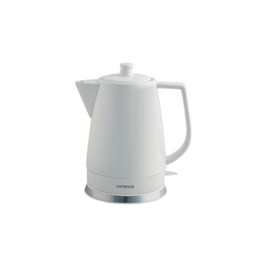 Obrázek Orava VK- 3813 W rychlovarná konvice, 1500 W, 1.5 l, kermická, automatické vypnutí, bílá