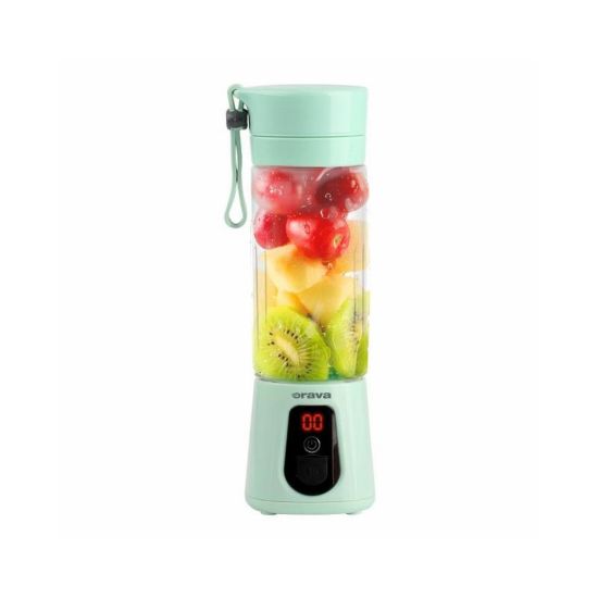 Obrázek Orava RMU- 40 A přenosný smoothie mixér, USB- C, 400 ml, 20000 ot/ min, 4000 mAh (Li- ion), zelený