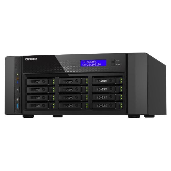Obrázek QNAP TS- h1290FX- 7232P- 64G (8C/ EPYC7232P/ 7252/ 3, 2GHz/ 64 GBRAM/ 12xU.2/ 2 x 2, 5GbE/ 2xSFP28/ 3xUSB3.2/ 4xPCIe)