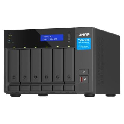 Obrázek QNAP TVS- h674- i3- 16G (4C/ i3- 12100/ 4, 3GHz/ 16 GBRAM/ 6xSATA/ 2 x 2, 5GbE/ 2xM.2/ 3xUSB3.2/ 1xHDMI/ 2xPCIe)
