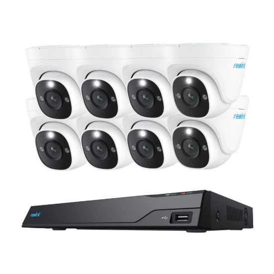 Obrázek REOLINK bezpečnostní kamerový set NVS16- 12MD8, 12MP, 8x Kamera + NVS, 4 TB
