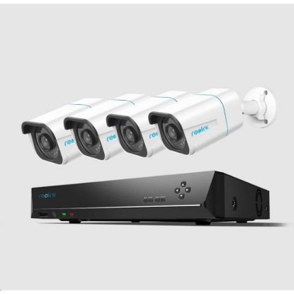 Obrázek REOLINK bezpečnostní kamerový set NVS8- 8MB4, RLK8- 800B4, 4x Kamera, 8MP, 2 TB