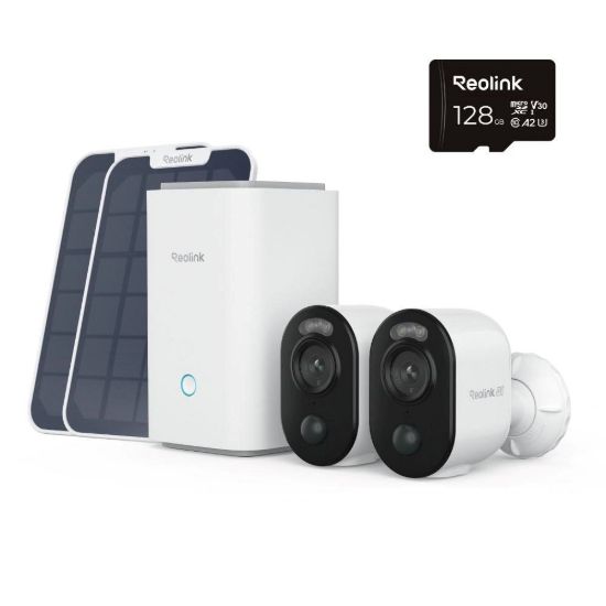 Obrázek REOLINK Home Hub, 2x Argus Series B350 + 2x Solar Panel + 128 GB microSD karta