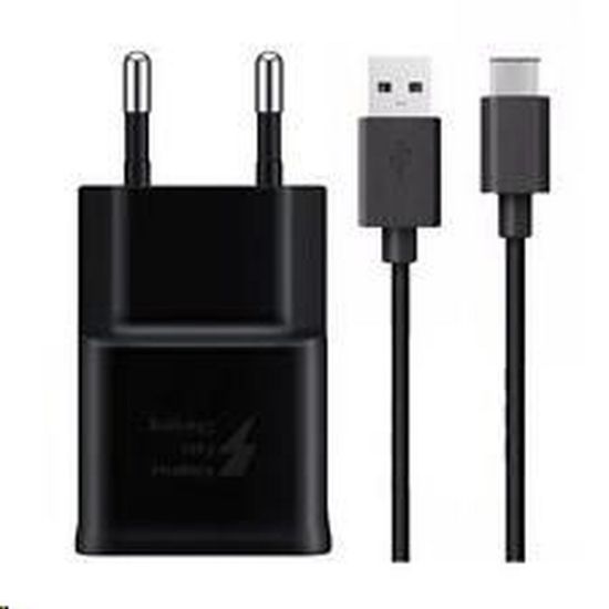 Obrázek Samsung síťová nabíječka EP- TA200EBE + EP- DG970BBE, USB- C, 15 W, černá - bulk