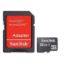 Obrázek SanDisk MicroSDHC karta 32 GB (Class 4) + adaptér