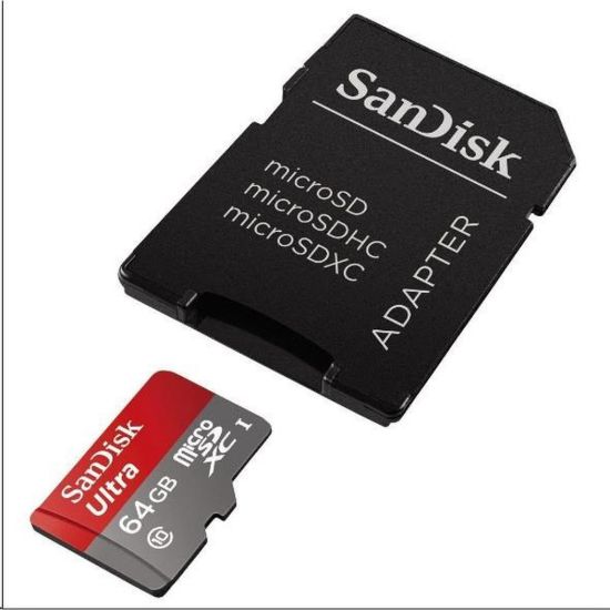 Obrázek SanDisk MicroSDHC karta 32 GB Ultra (100MB/ s, Class 10, Android) + adaptér