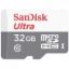 Obrázek SanDisk MicroSDHC karta 32 GB Ultra (R: 100/ W: 100 MB/ s, UHS- I, C10) + adaptér
