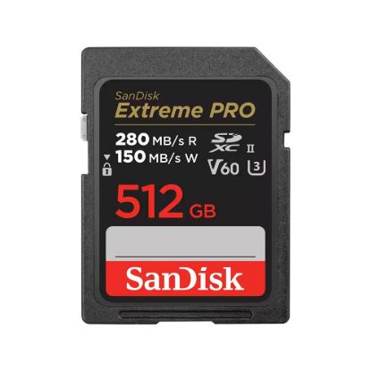 Obrázek SanDisk SDXC karta 512 GB Extreme PRO (R: 280/ W: 150 MB/ s, UHS- II, V60)