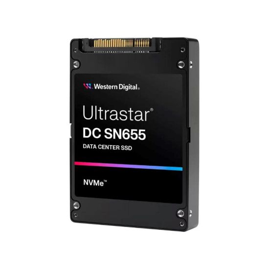 Obrázek WD Enterprise SSD 61.44 TB Ultrastar DC SN655, PCIe Gen4, (R: 4300, W: 3150MB/ s), RI- 1DW/ D BICS5 TCG Ruby