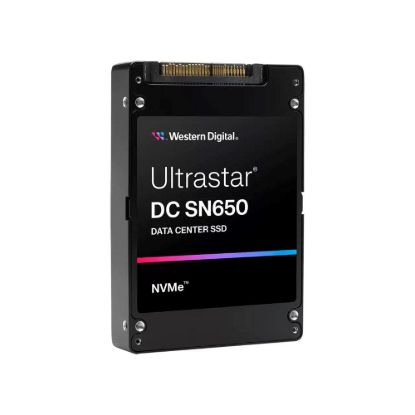 Obrázek WD Enterprise SSD 7.68 TB Ultrastar DC SN650, PCIe Gen4, (R: 6500, W: 1900MB/ s), RI- 1DW/ D BICS5 SE