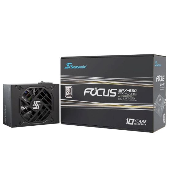 Obrázek SEASONIC zdroj 650 W Focus SPX 650, 92mm, Plně modulární, 80+ Platinum