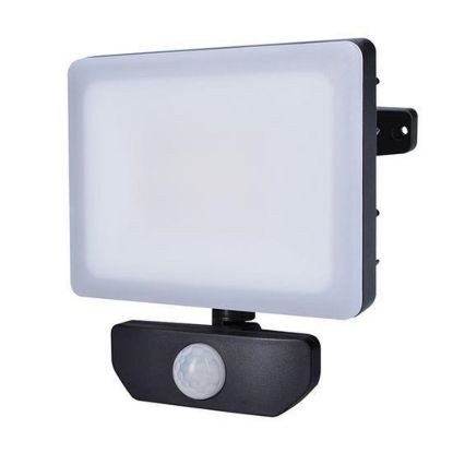 Obrázek Solight LED reflektor Quick se sensorem, 30 W, 2550lm, 4000K, IP44, černý