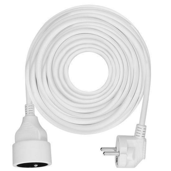 Obrázek Solight prodlužovací přívod - spojka, 1 zásuvka, 10m, 3 x 1mm2, bílá