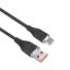 Obrázek Solight USB- C kabel, USB 2.0 A konektor - USB- C 3.1 konektor, silikon, 2m