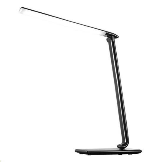 Obrázek Solight LED stolní lampička stmívatelná, 12 W, volba teploty světla, USB, černý lesk