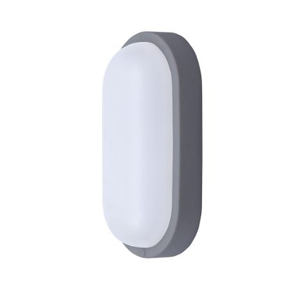 Obrázek Solight LED venkovní osvětlení oválné, 13 W, 910lm, 4000K, IP54, 21cm, šedá barva