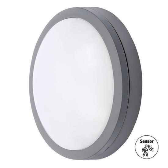 Obrázek Solight LED venkovní osvětlení se senzorem Siena, šedé, 20 W, 1500lm, 4000K, IP54, 23cm