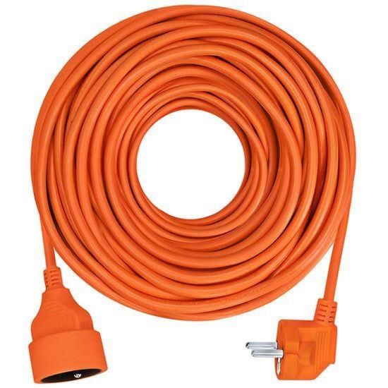 Obrázek Solight prodlužovací přívod - spojka, 1 zásuvka, 10m, 3 x 1mm2, oranžová