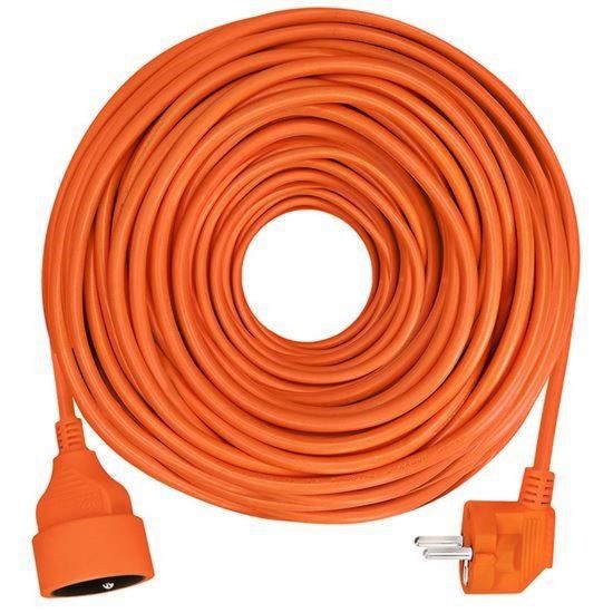 Obrázek Solight prodlužovací přívod - spojka, 1 zásuvka, 25m, 3 x 1, 5mm2, oranžová